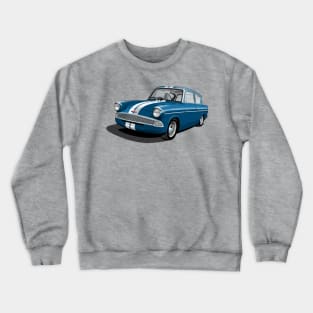 Ford Anglia in blue Crewneck Sweatshirt